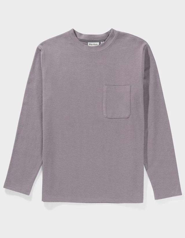 RHYTHM Vintage Terry Mens Long Sleeve Pocket Tee Product Image