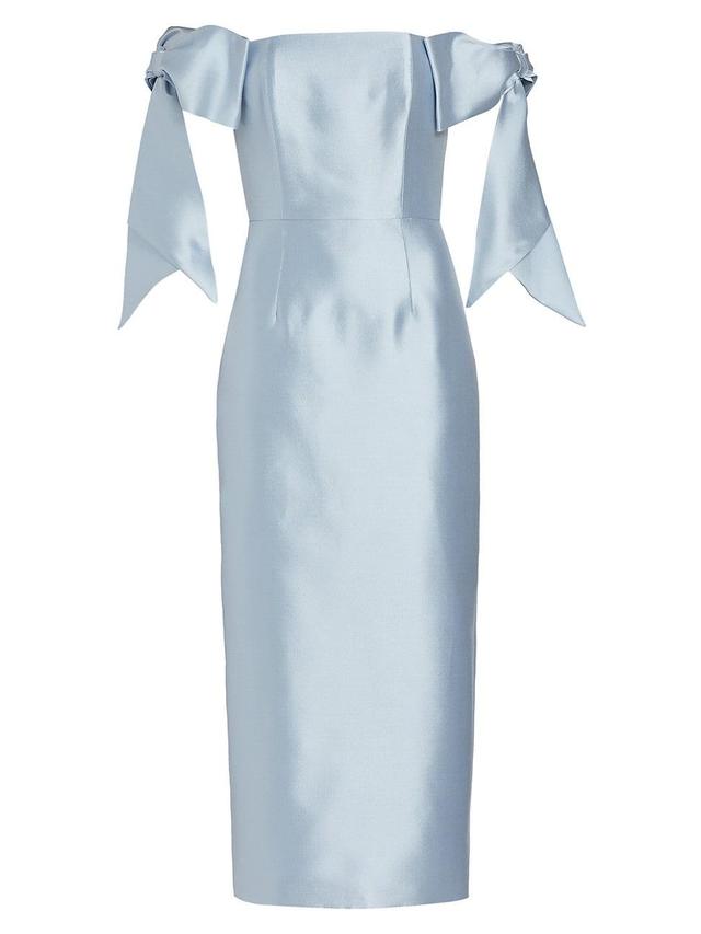 Womens Isabella Bow Midi-Dress Product Image