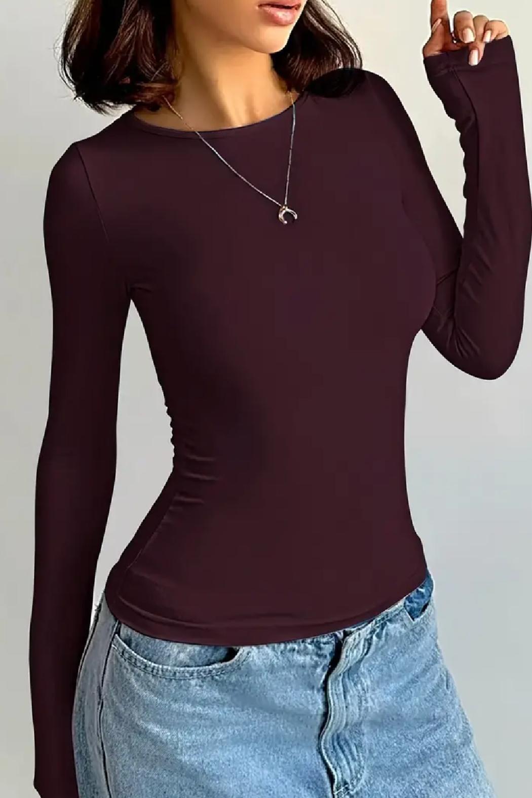 Mina Long Sleeve Layering Top Product Image