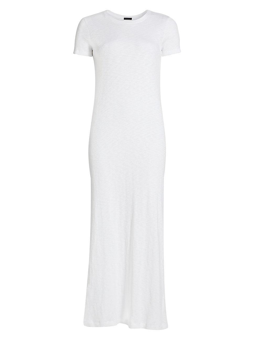 Womens Rib-Knit T-Shirt Maxi Dress Product Image