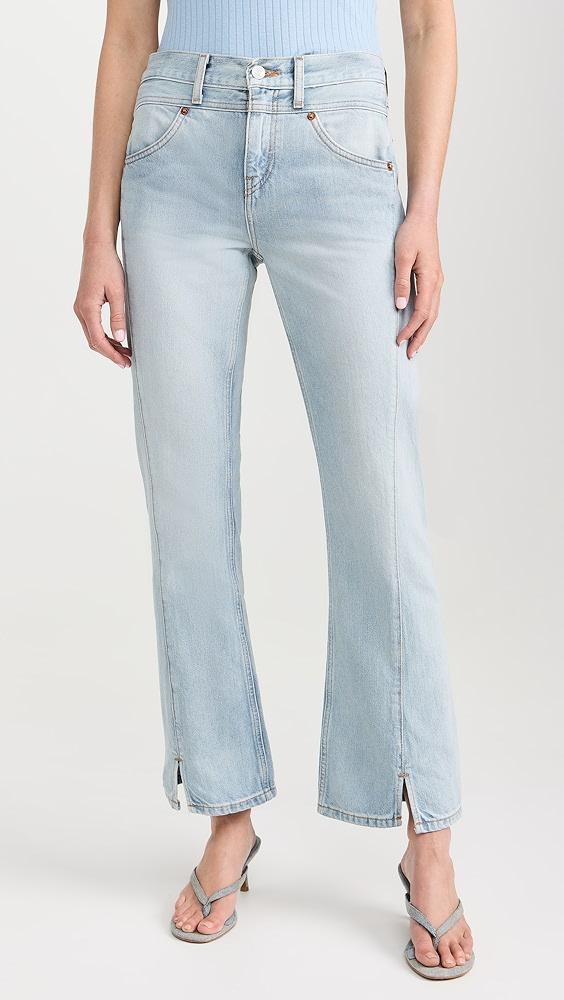 RE/DONE Mid Rise Kick Flare Jeans | Shopbop Product Image