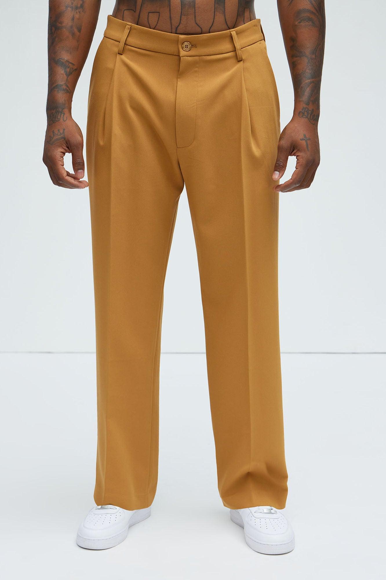 Ronan Relaxed Tapered Trousers - Camel Product Image