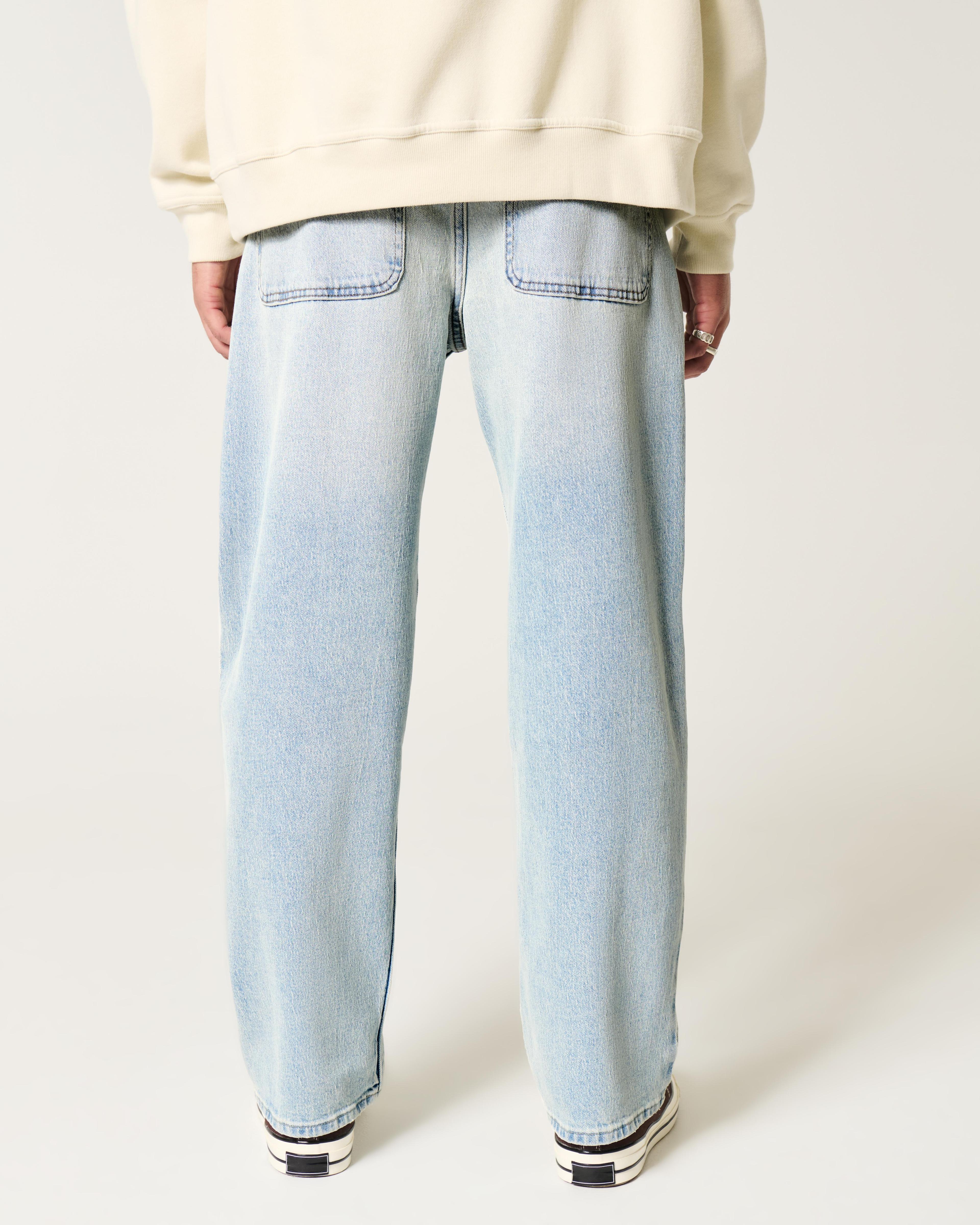 Light Wash Baggy Jeans Product Image