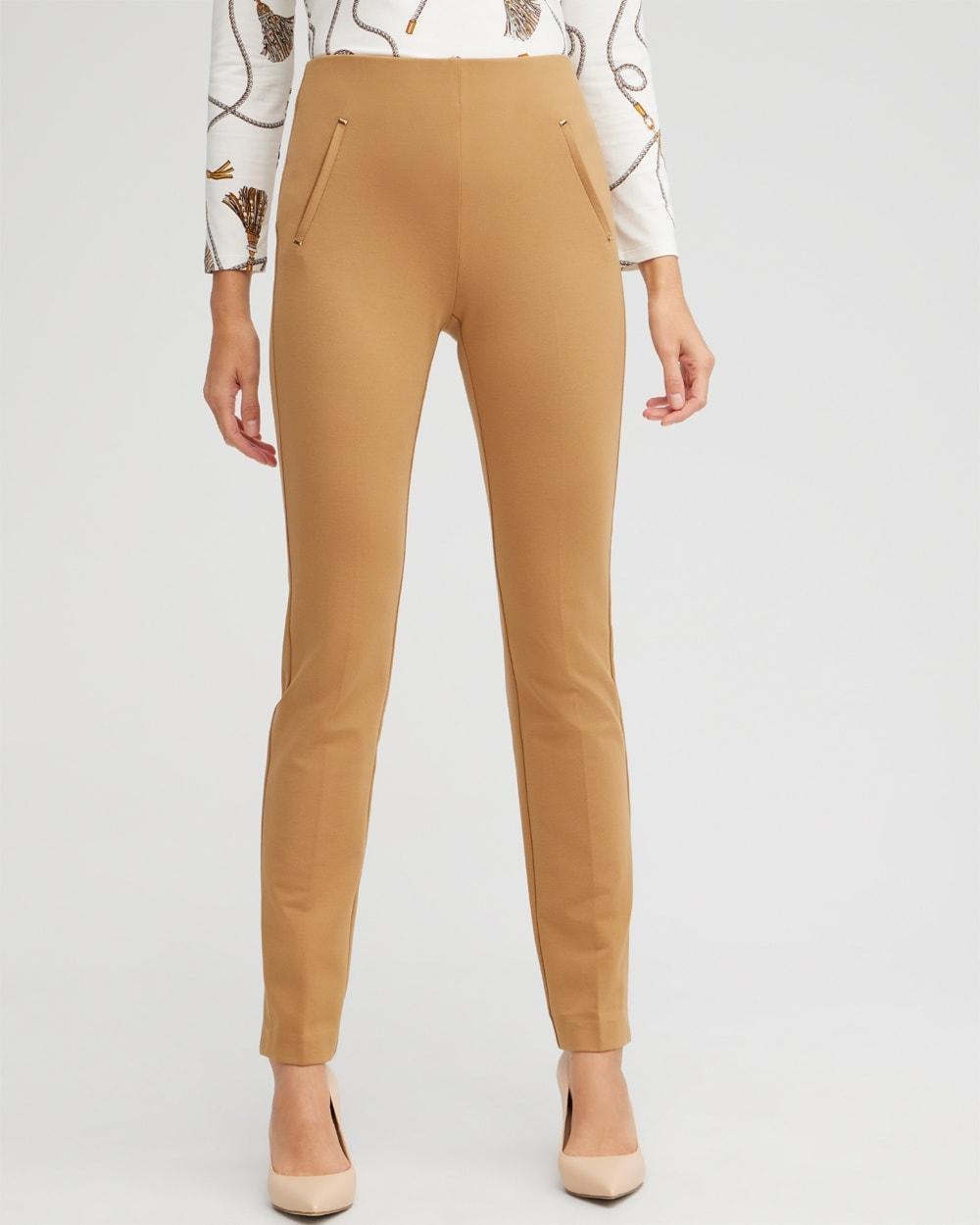 Chico's Juliet Ponte Trim Detail Pants Product Image