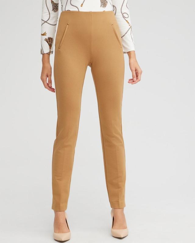 Chico's Juliet Ponte Trim Detail Pants Product Image