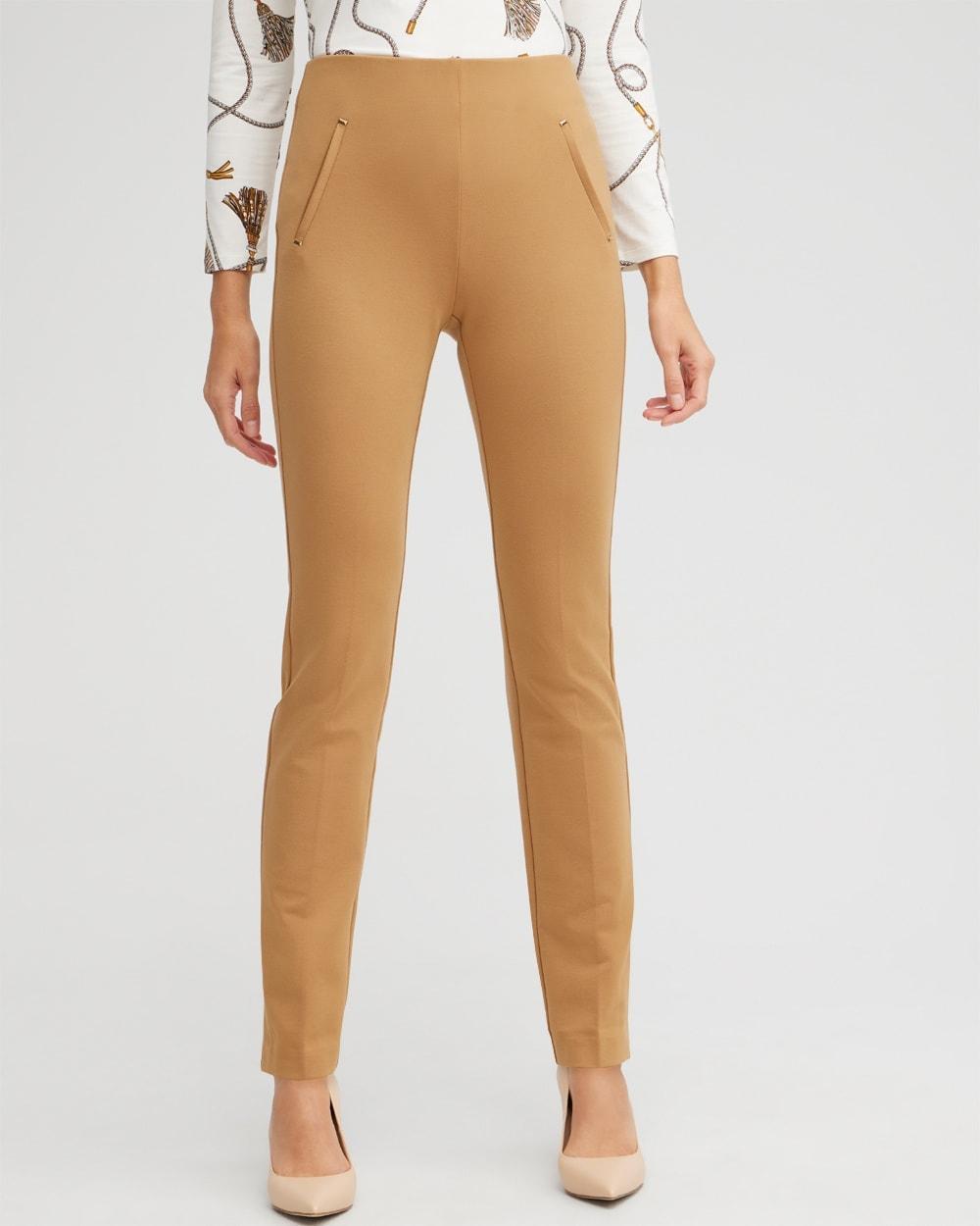 Chico's Women's Juliet Ponte Trim Detail Pants Product Image