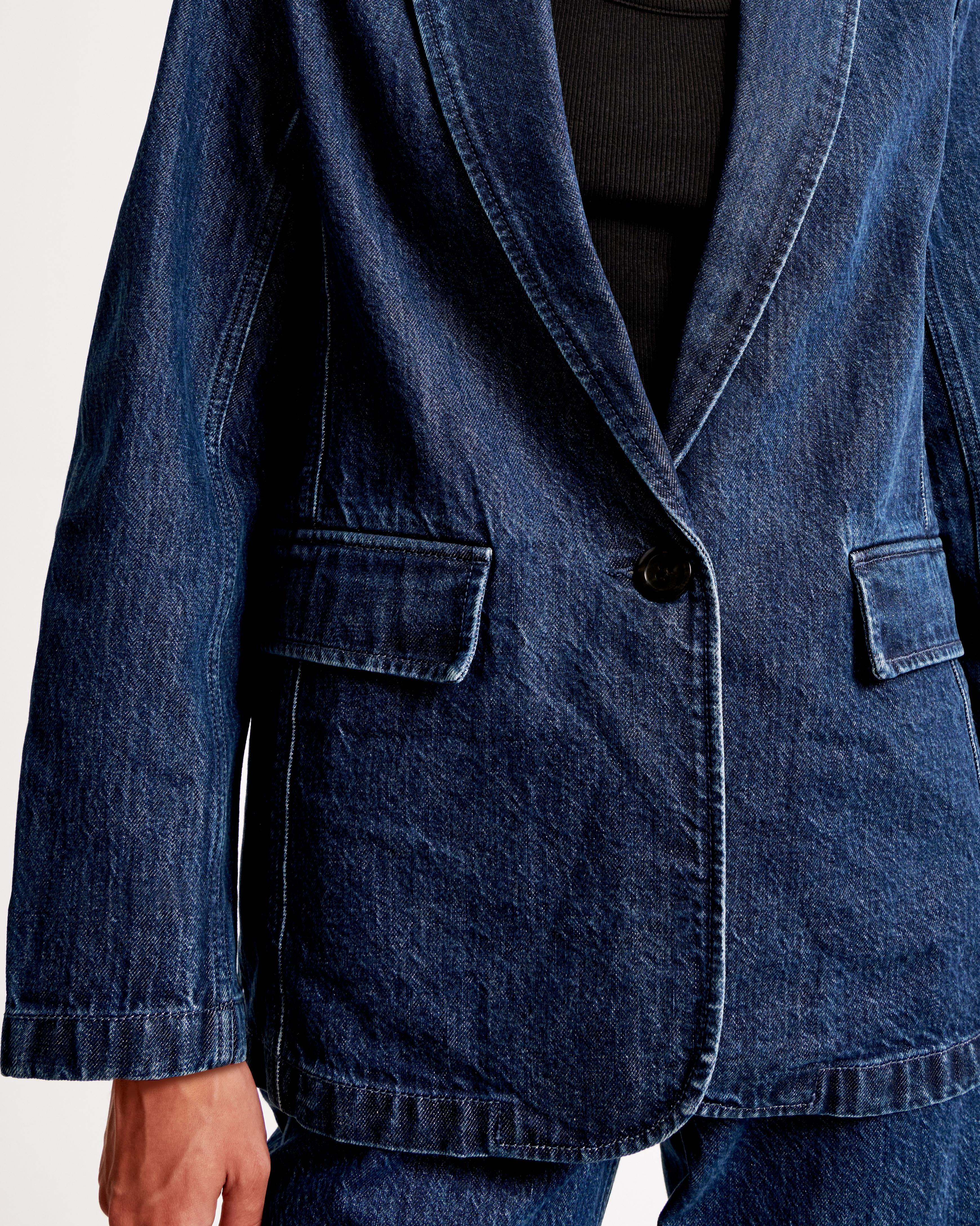 Classic Denim Blazer Product Image