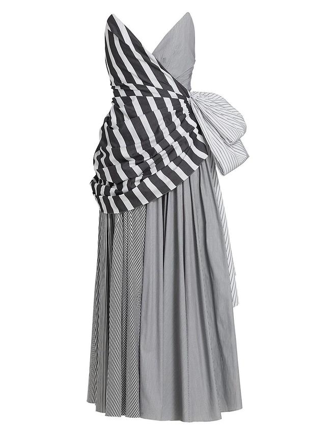 Womens Strapless Draped Gown Product Image