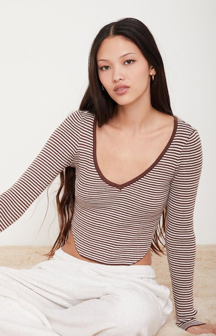 Womens Woodland V-Neck Sweater Product Image