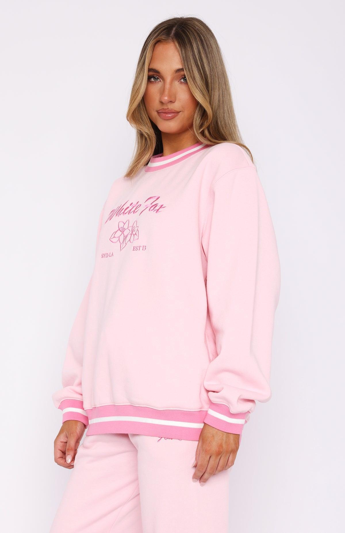 Taking A Break Oversized Sweater Pink Product Image