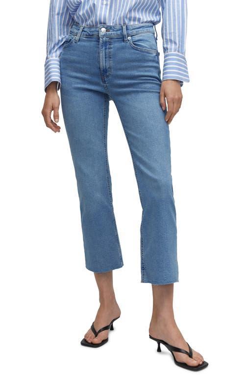 Mango cropped kick flare jeans Product Image