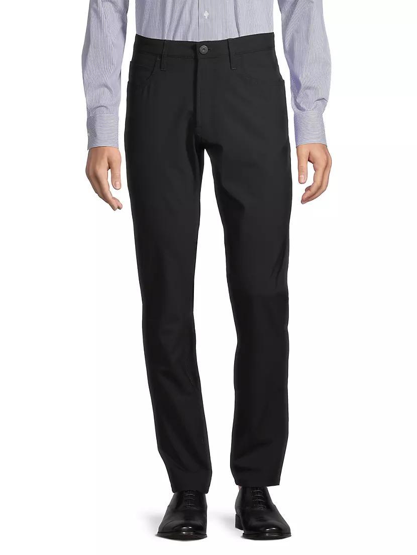 Five-Pocket Stretch-Wool Pants Product Image