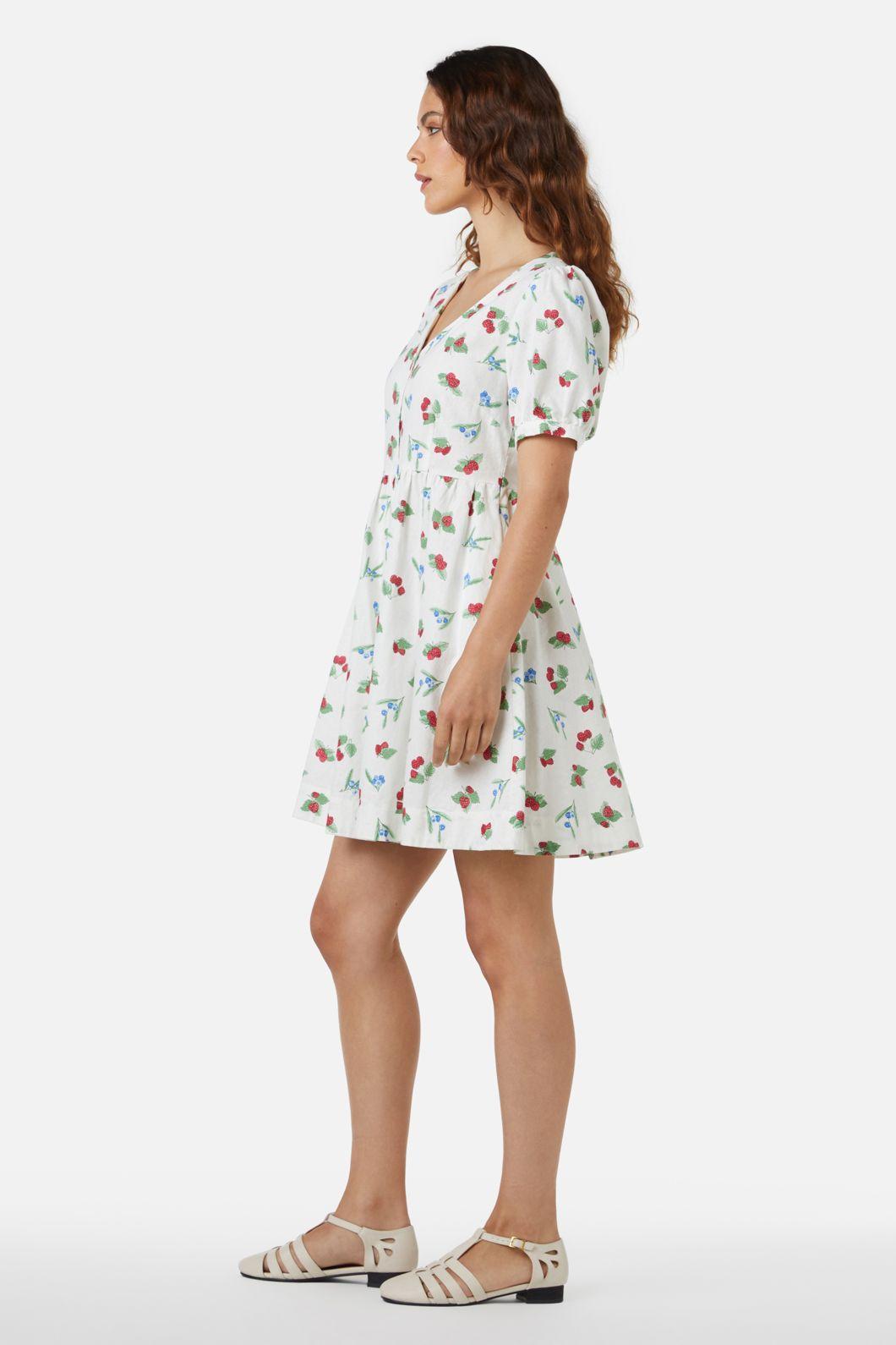 Berry Button Down Dress Product Image