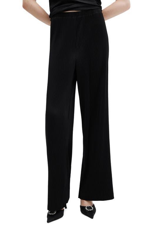 MANGO - Pleated palazzo pants blackWomen Product Image