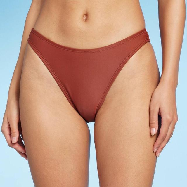 Womens Scoop Front High Leg Extra Cheeky Bikini Bottom - Wild Fable Product Image