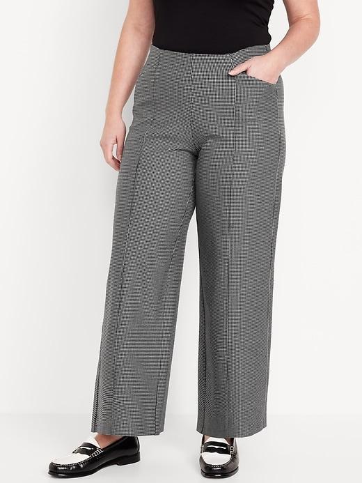 High-Waisted Pull-On Pixie Wide-Leg Pants Product Image