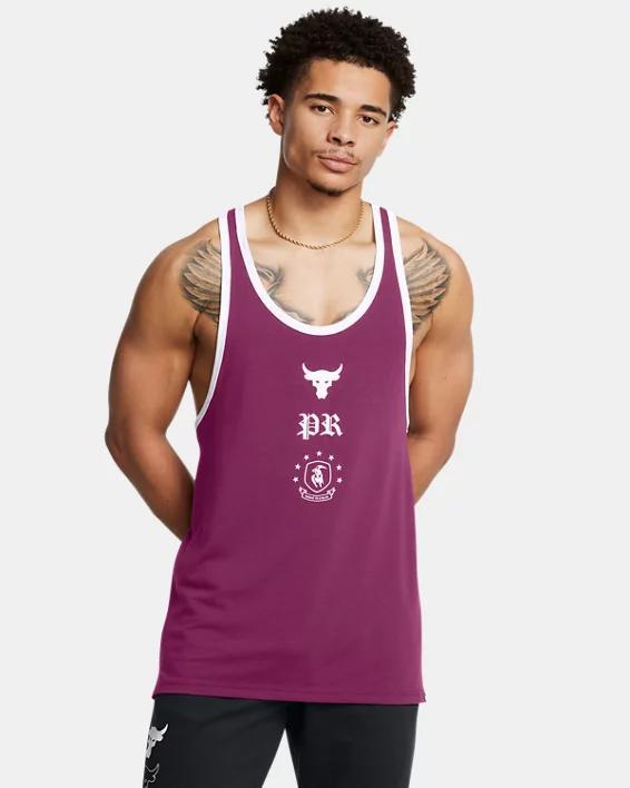 Men's Project Rock Badge Of Honor Racer Tank Product Image