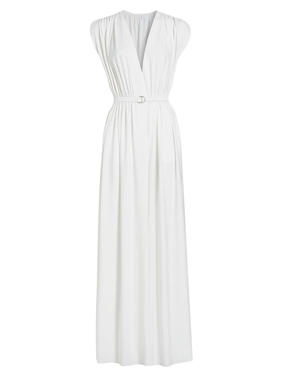 Womens Athena Plunge Belted Gown Product Image