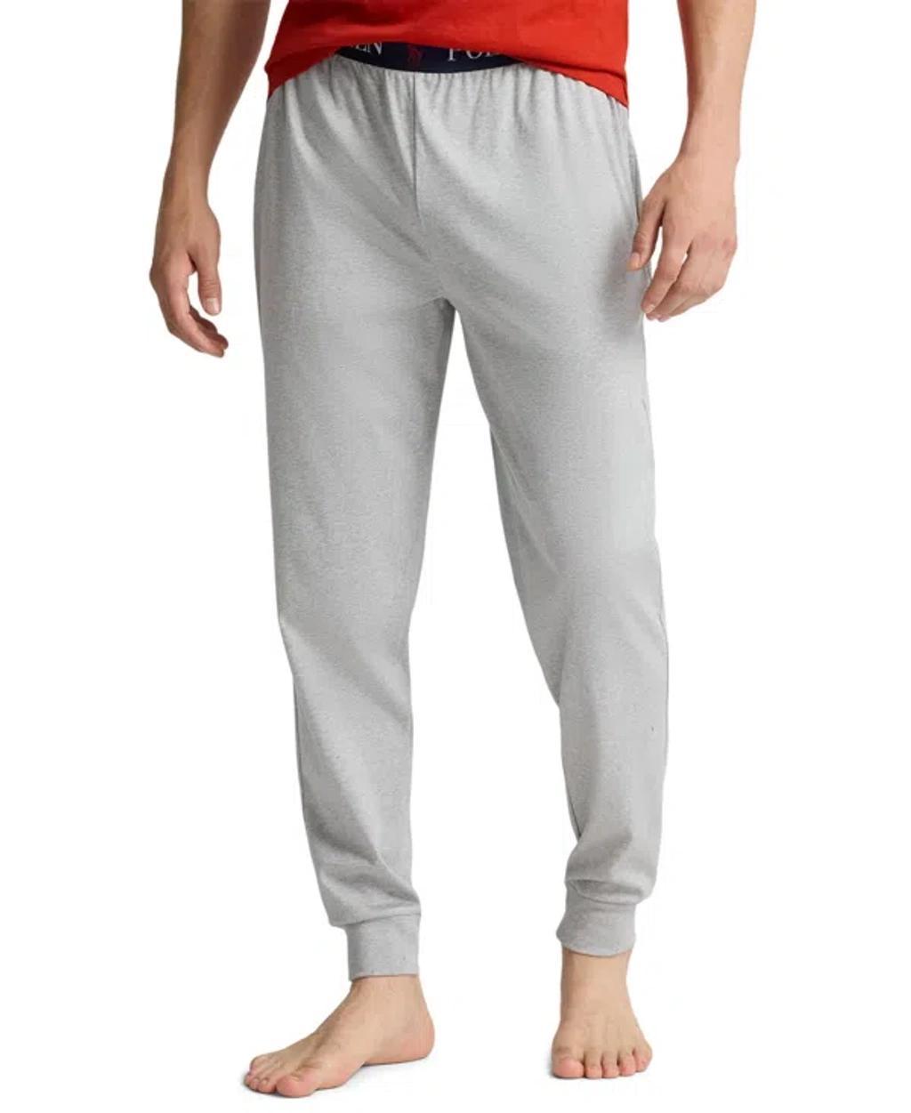 POLO RALPH LAUREN Men's Mercerized Cotton Pajama Joggers In Andover Heather Product Image