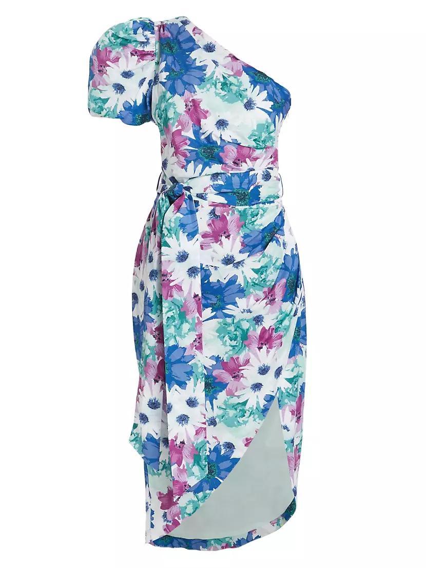 Cove Floral Linen Midi-Dress Product Image