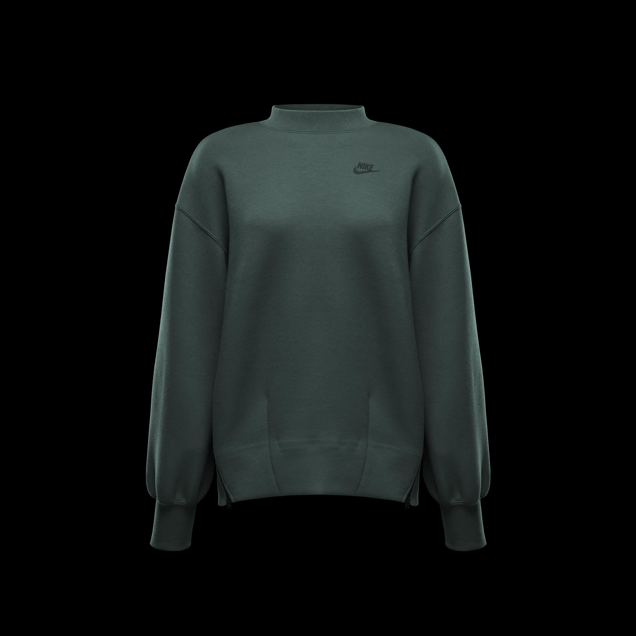 Women's Nike Sportswear Tech Fleece Oversized Crew-Neck Sweatshirt Product Image