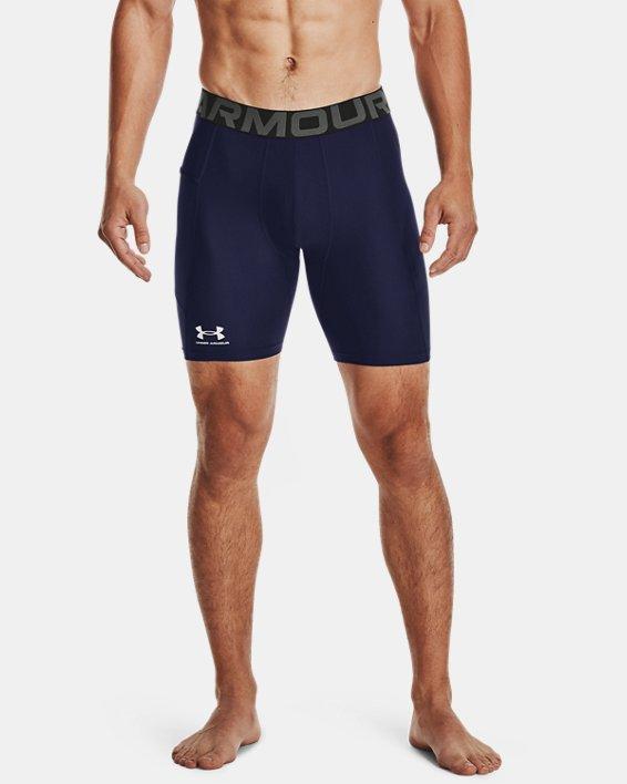 Under Armour Mens Under Armour HG Armour 2.0 6 Compression Shorts - Mens White/Black Product Image