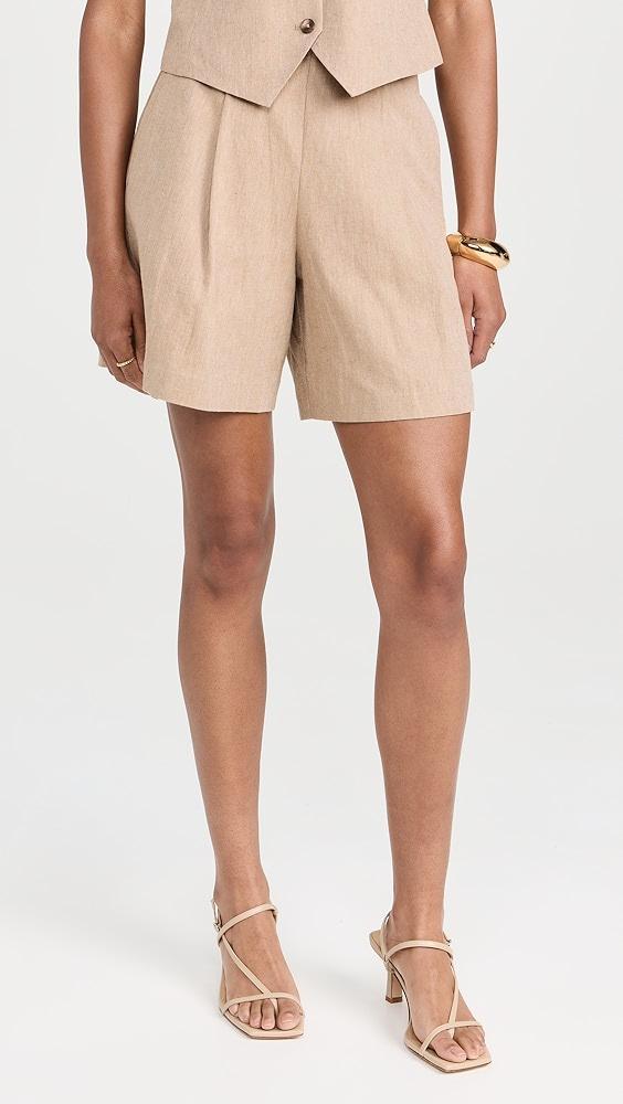 L'AGENCE Hadleigh Long Shorts | Shopbop Product Image