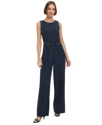 Women's Sleeveless Straight-Leg Jumpsuit Product Image