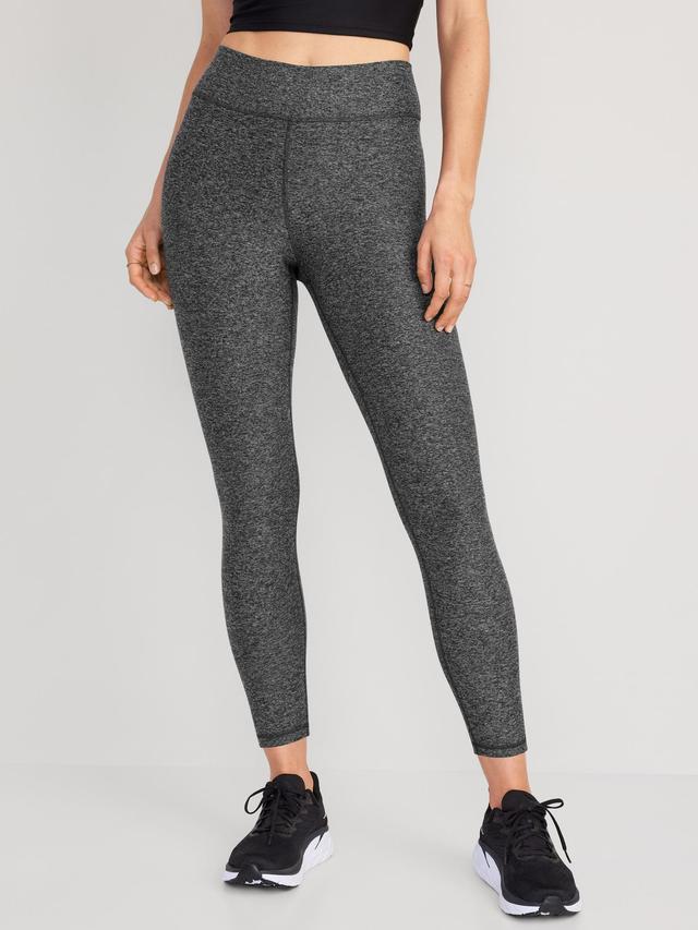 Old Navy Extra High-Waisted Cloud+ 7/8 Leggings for Women - Black Jack - female - Size: L Product Image