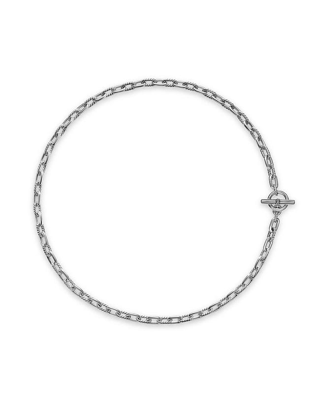 Womens DY Madison Toggle Chain Necklace in Sterling Silver, 5.5MM Product Image