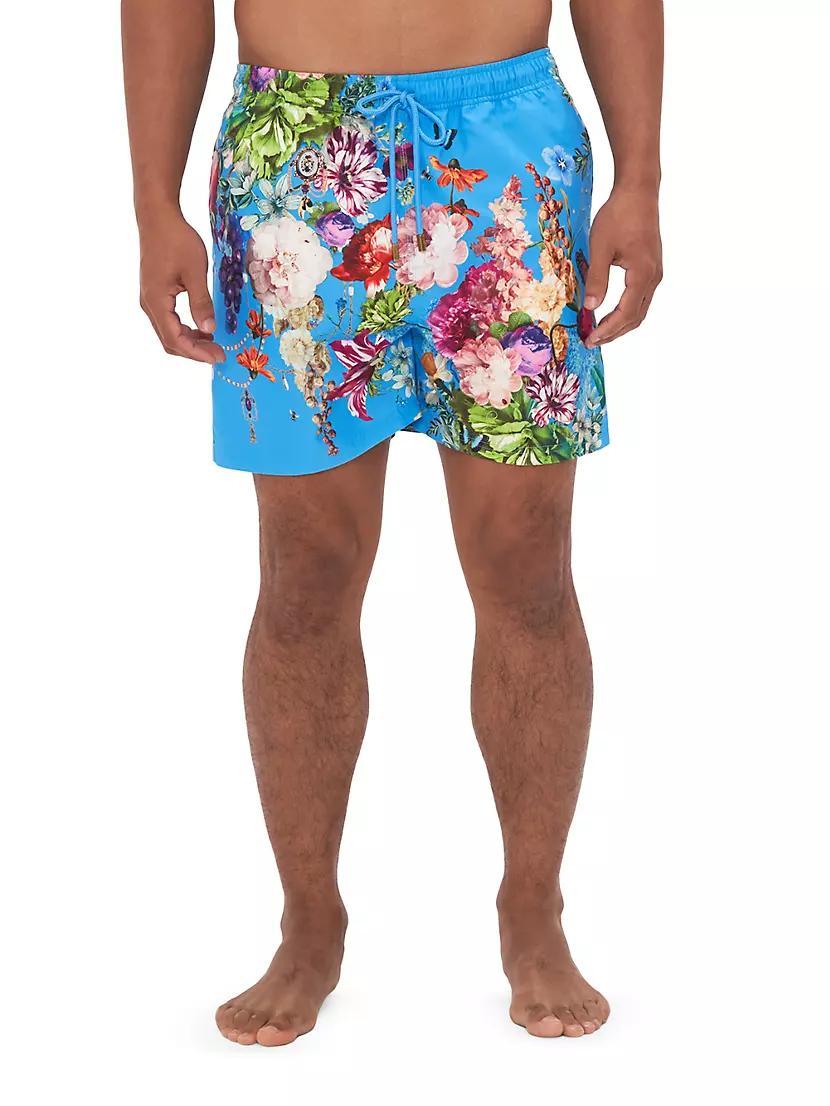 Mid-Length Floral Board Shorts Product Image