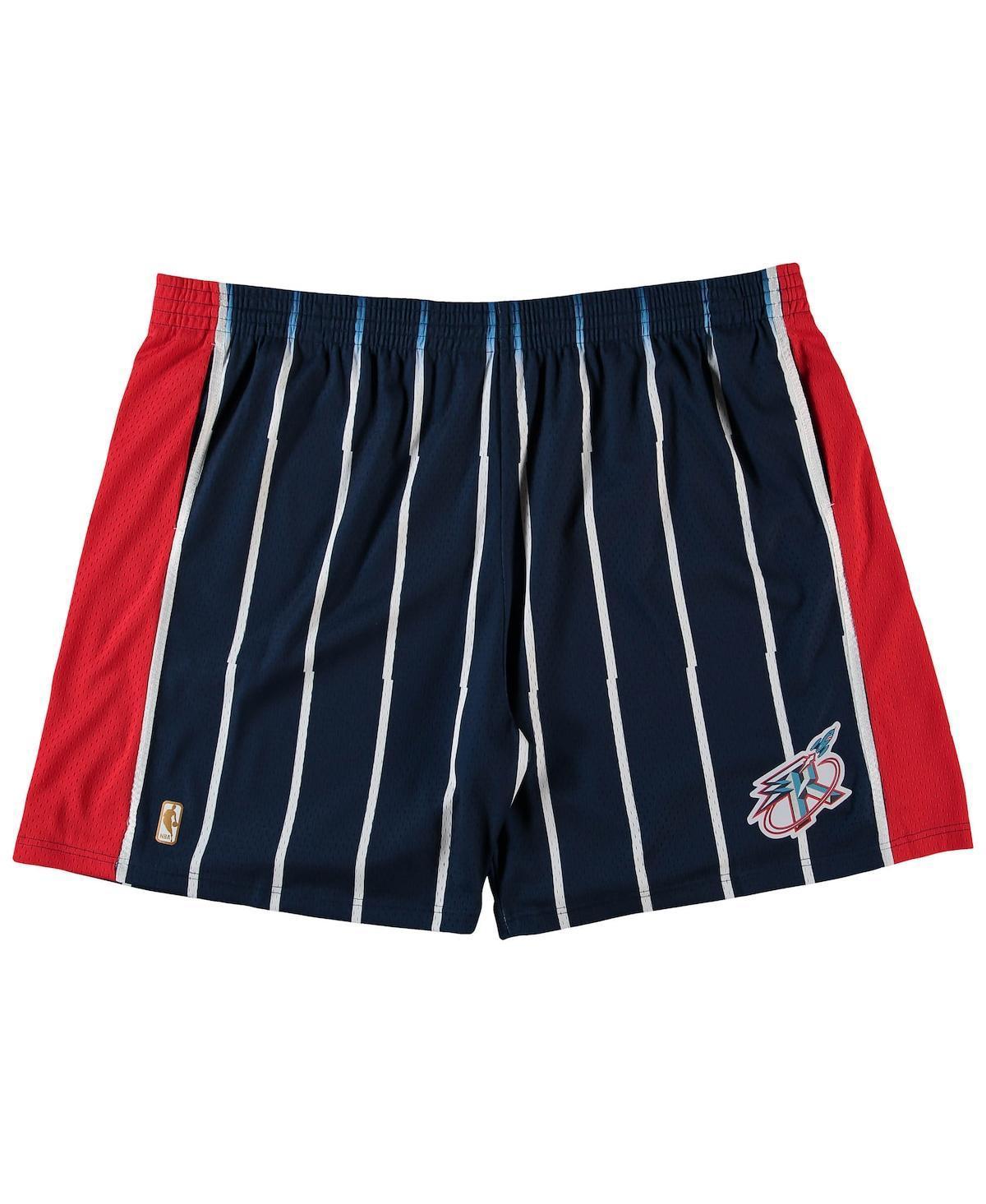 Mens Mitchell & Ness Houston Rockets Big & Tall Hardwood Classics Team Swingman Shorts Blue Product Image