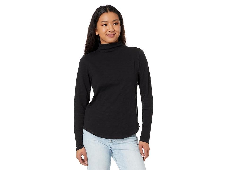 Lilla P Shirttail Hem Funnel Neck Women's Clothing product image