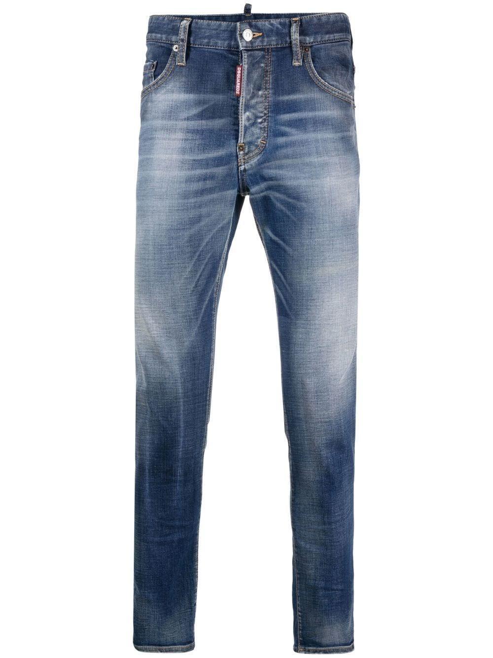 DSQUARED2 Slim-cut Denim Jeans In Blue Product Image