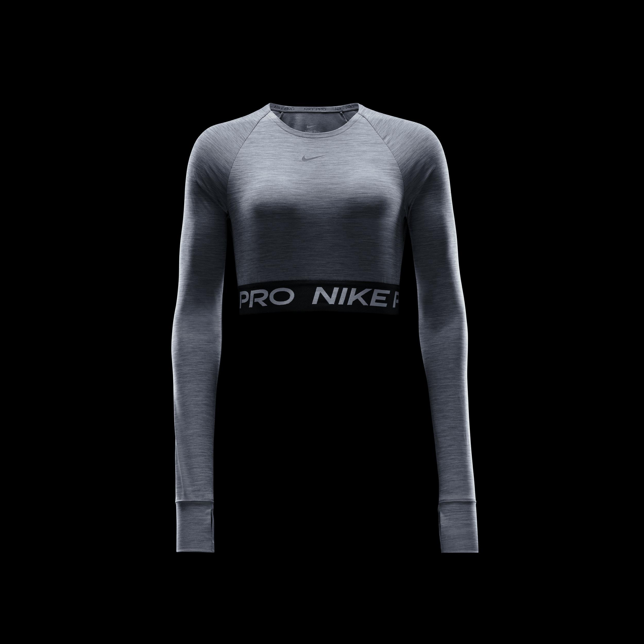 Women's Nike Pro Dri-FIT Cropped Long-Sleeve Top Product Image