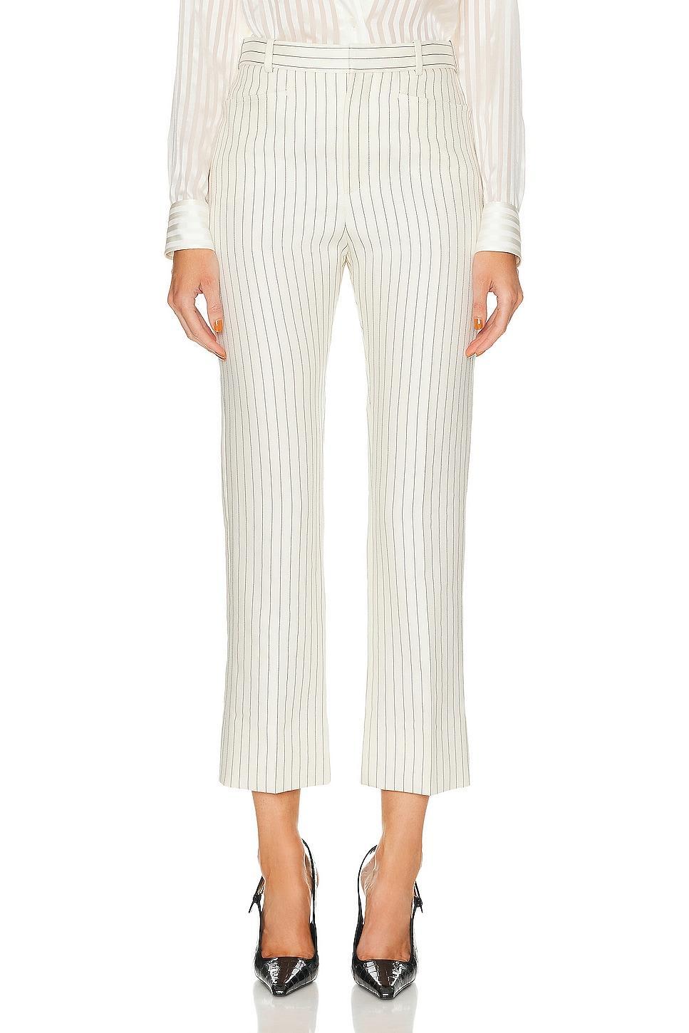 TOM FORD Striped Tailored Pant in Cream product image