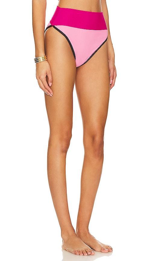 BEACH RIOT Emmy Bikini Bottom in Pink. Product Image