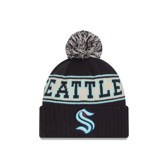 Seattle Kraken Retro Pom Knit Hat Male Product Image