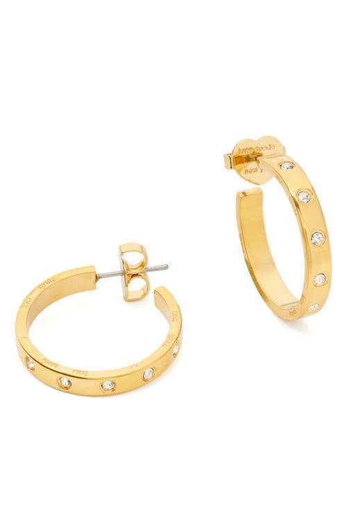 kate spade new york crystal station hoop earrings Product Image