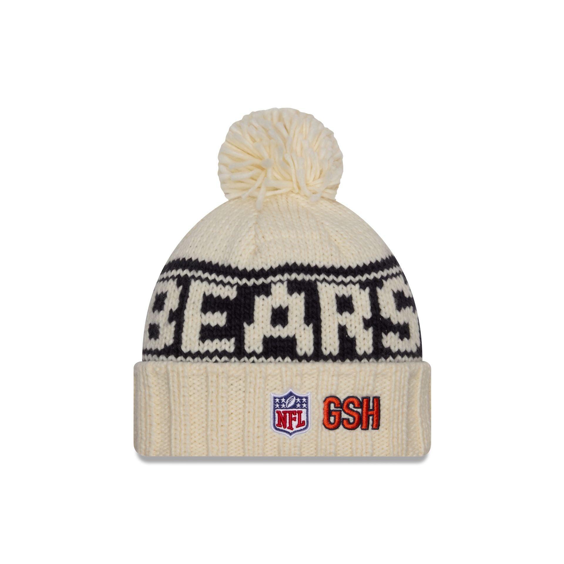 Chicago Bears 2024 Cold Weather Chrome Pom Knit Hat Female Product Image