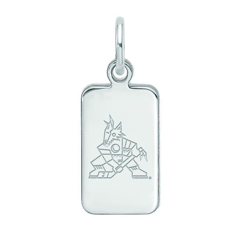 LogoArt Sterling Silver Arizona Coyotes Tag Pendant, Womens Product Image