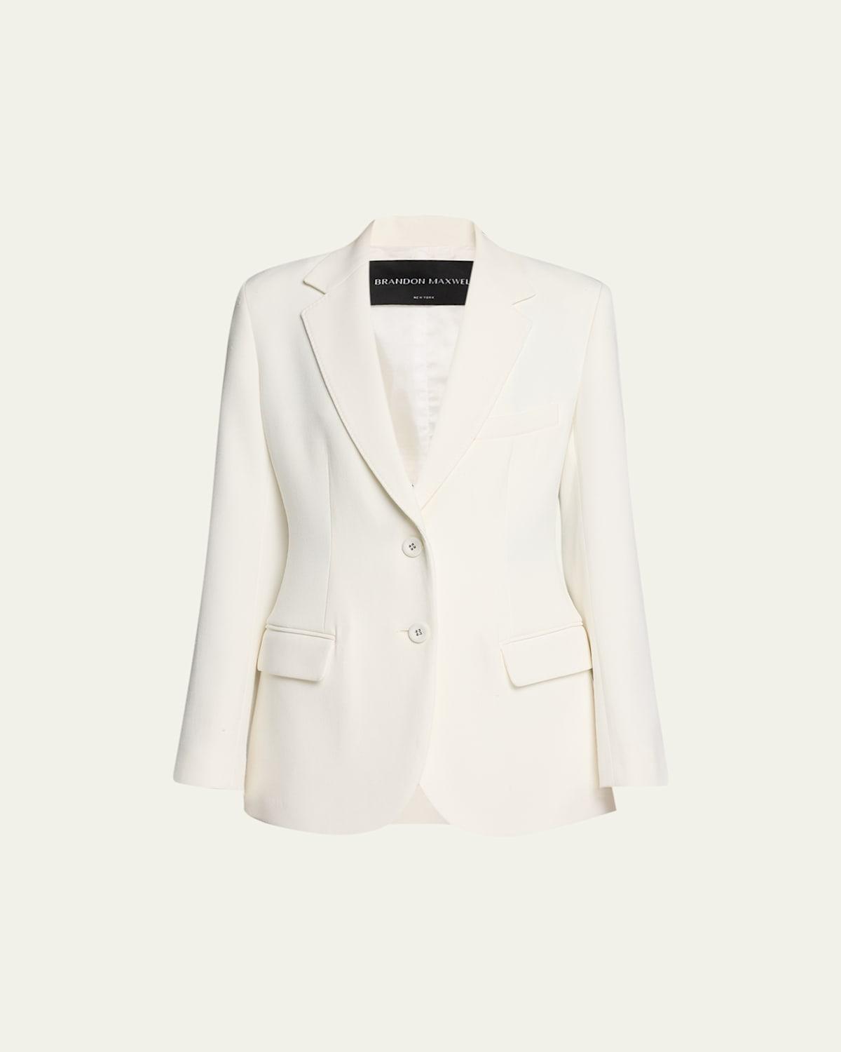 Brandon Maxwell - The Campbell Blazer Jacket - IvoryModa Operandi Product Image