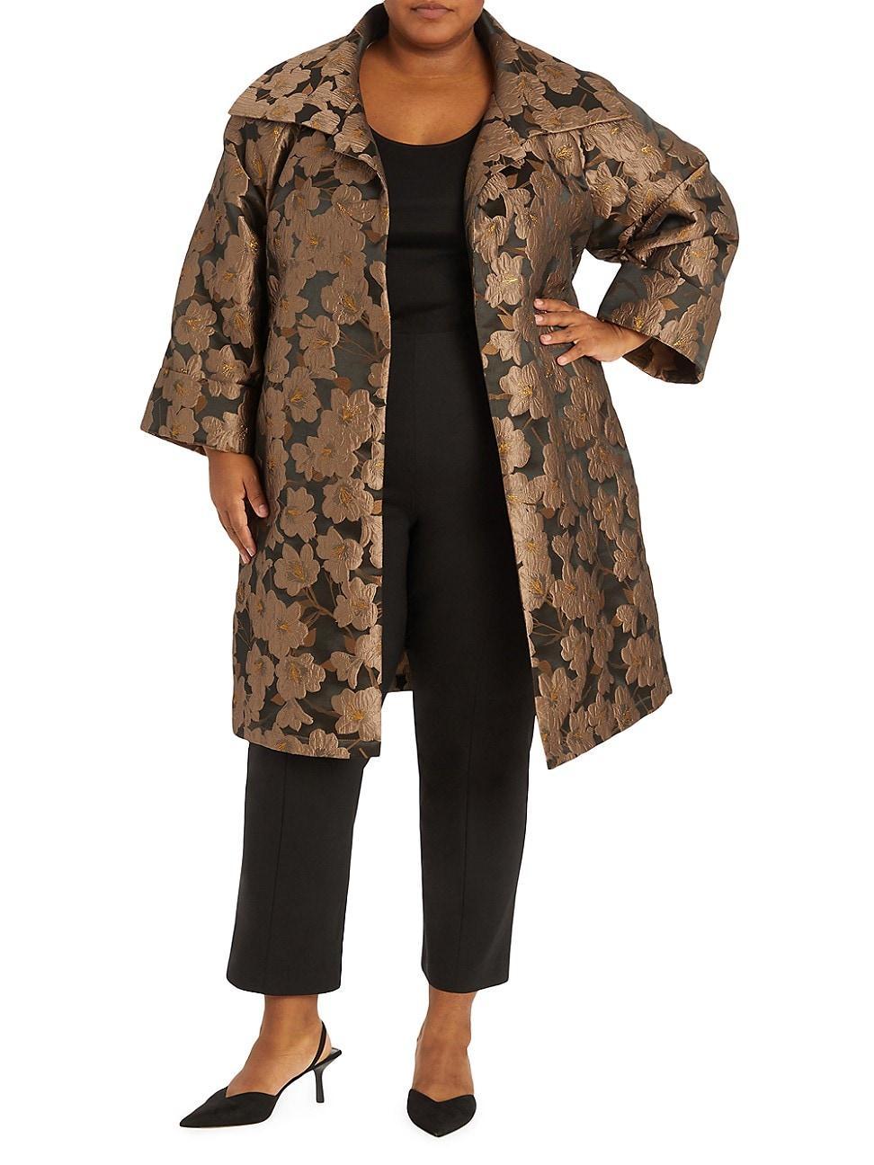 Womens Hillary Jacquard Floral Coat Product Image