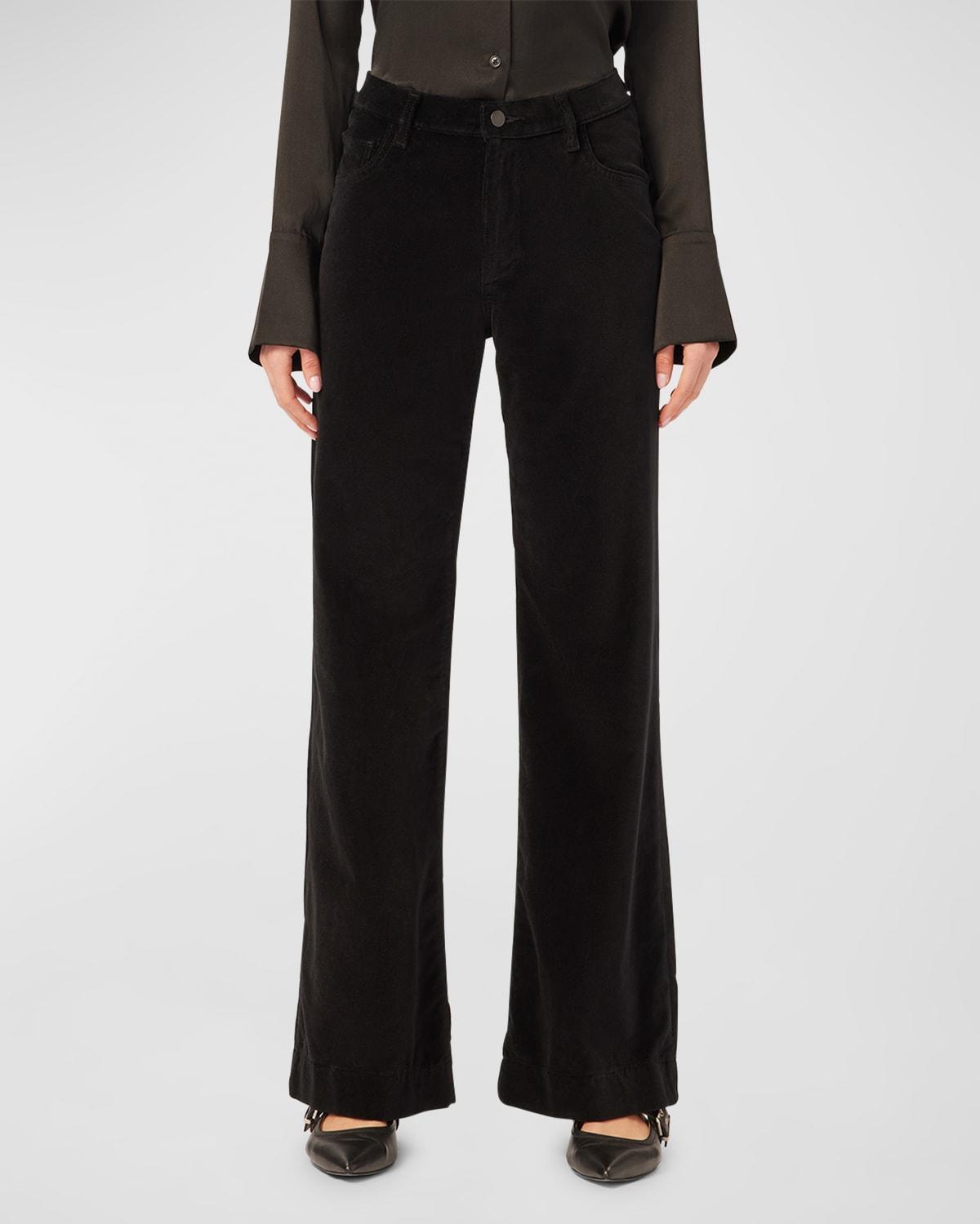 DL1961 Hepburn High Waist Wide Leg Velvet Jeans Product Image