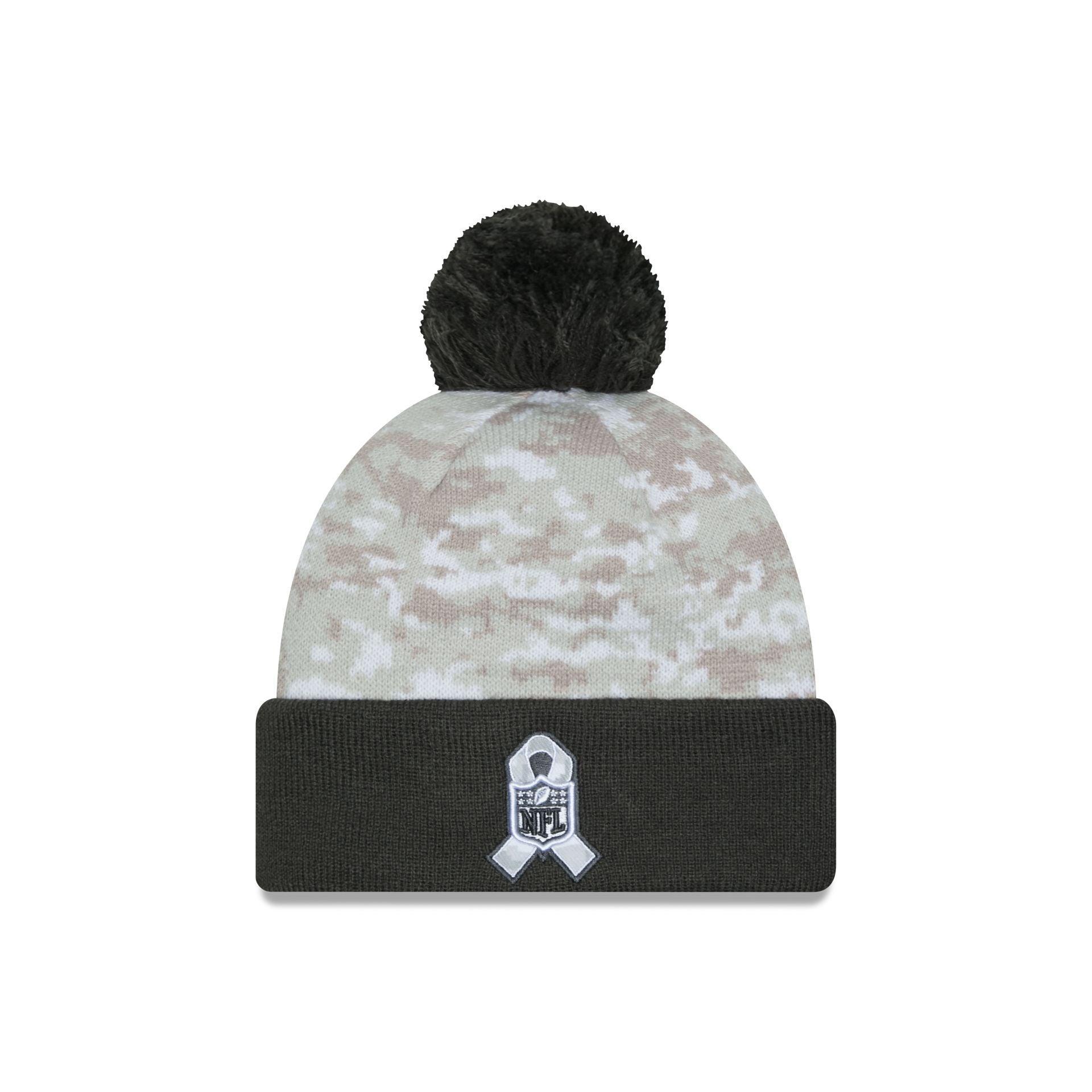 Cleveland Browns 2024 Salute to Service Pom Knit Hat Male Product Image