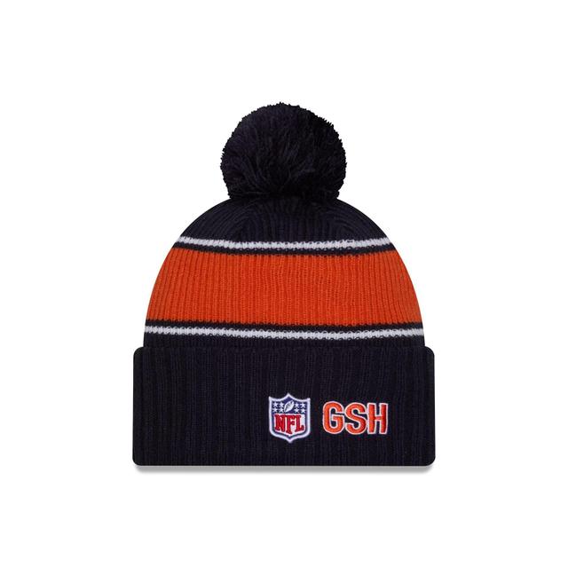 Chicago Bears 2024 Cold Weather Kids Pom Knit Hat Kids Product Image