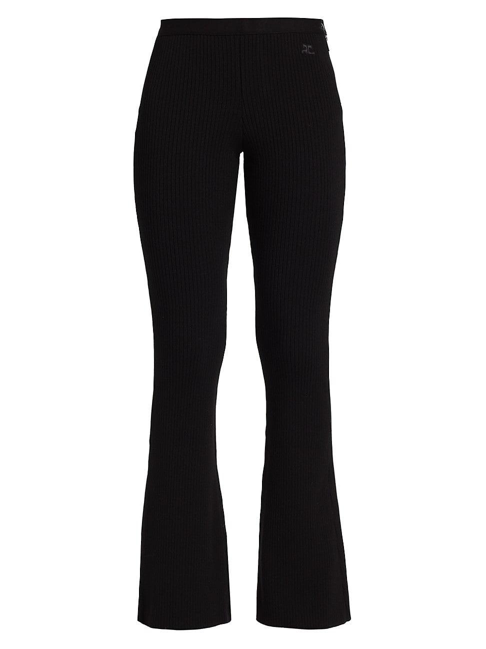 Courrges Rib Knit Flare Pants Product Image