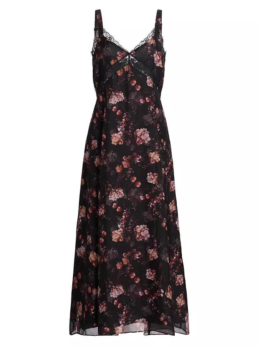 Nairobi Floral Silk Sleeveless Maxi Dress product image