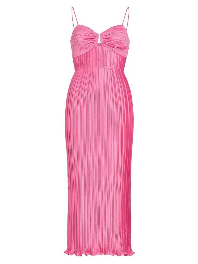 Womens Dannie Pleated Midi-Dress Product Image