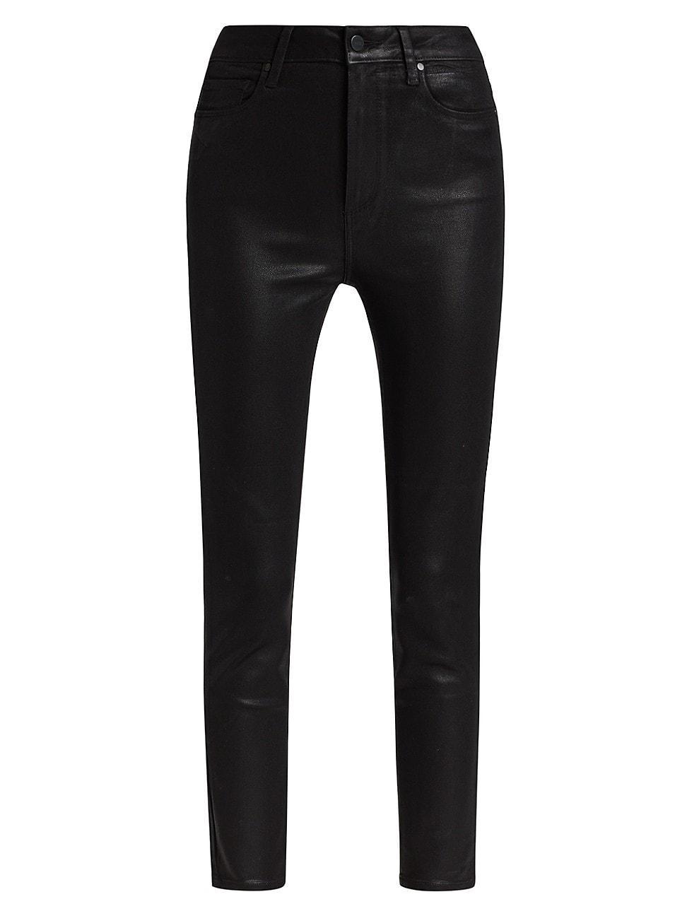 Womens Margot Coated Ankle Skinny Jeans Product Image